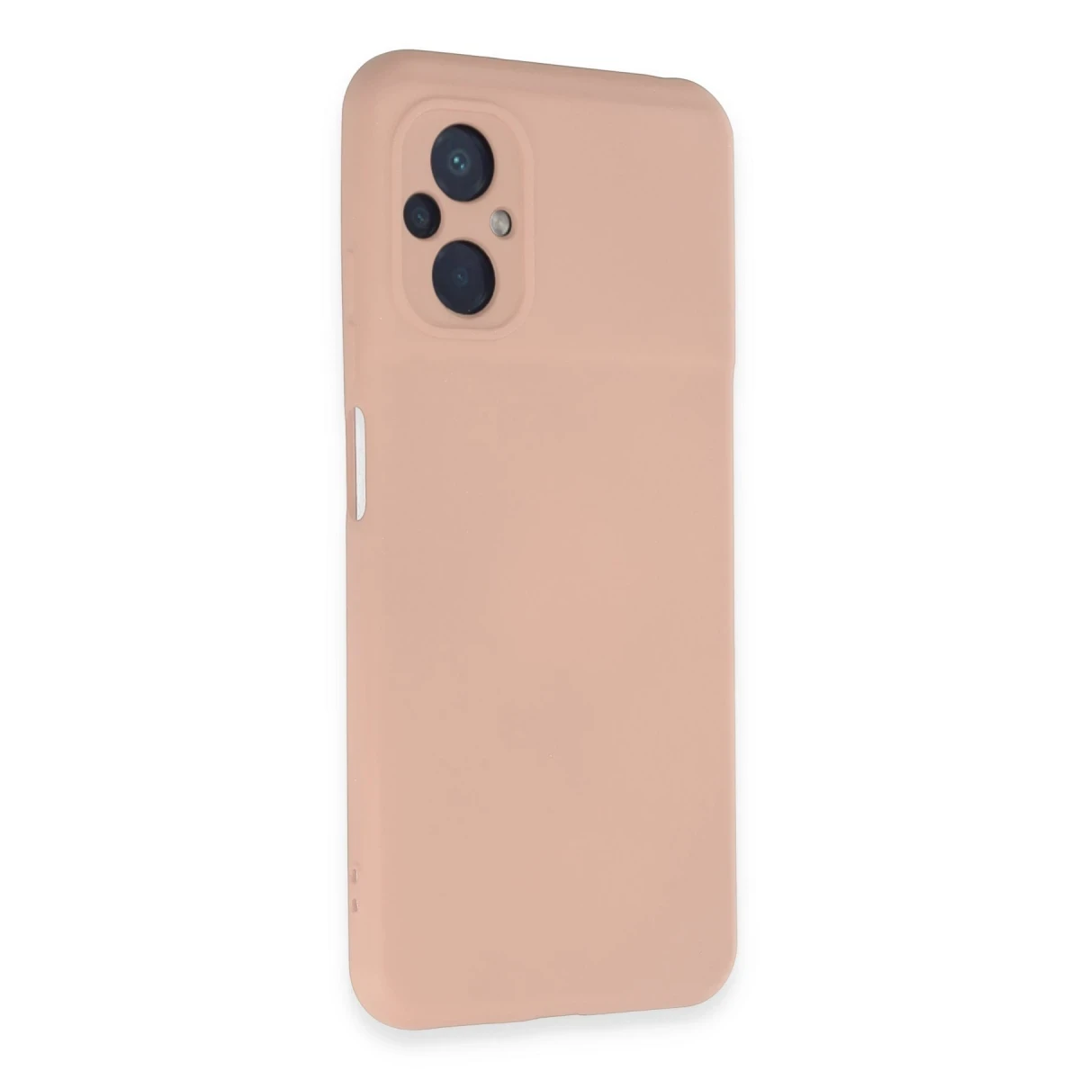 Xiaomi Poco M5 Kılıf Nano içi Kadife Silikon - Pudra