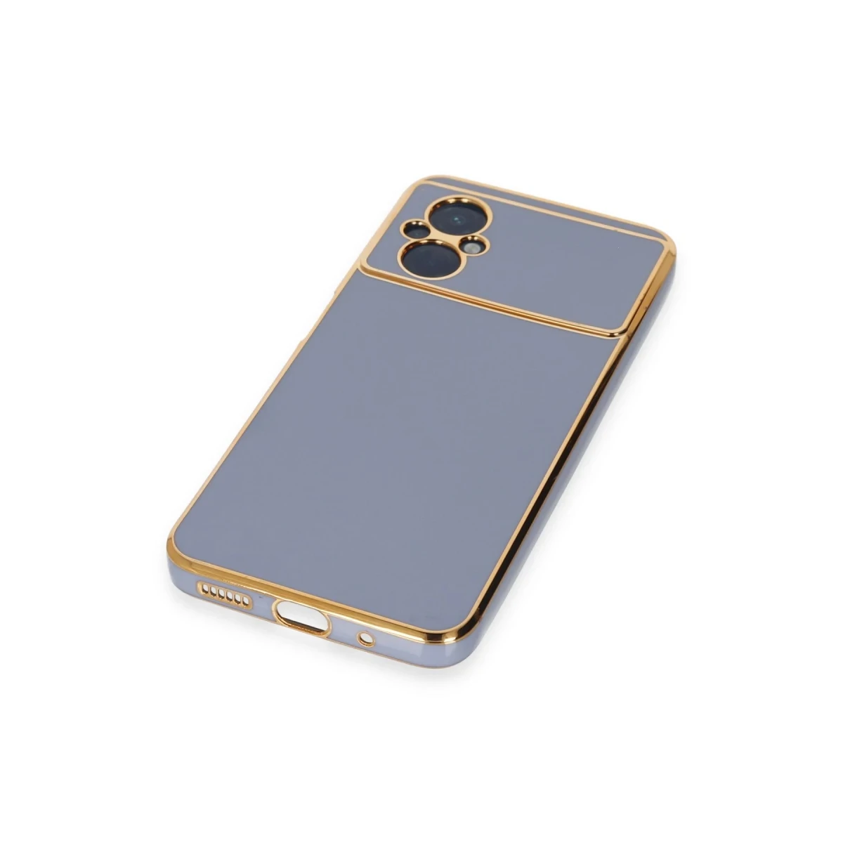 Xiaomi Poco M5 Kılıf Volet Silikon - Mavi