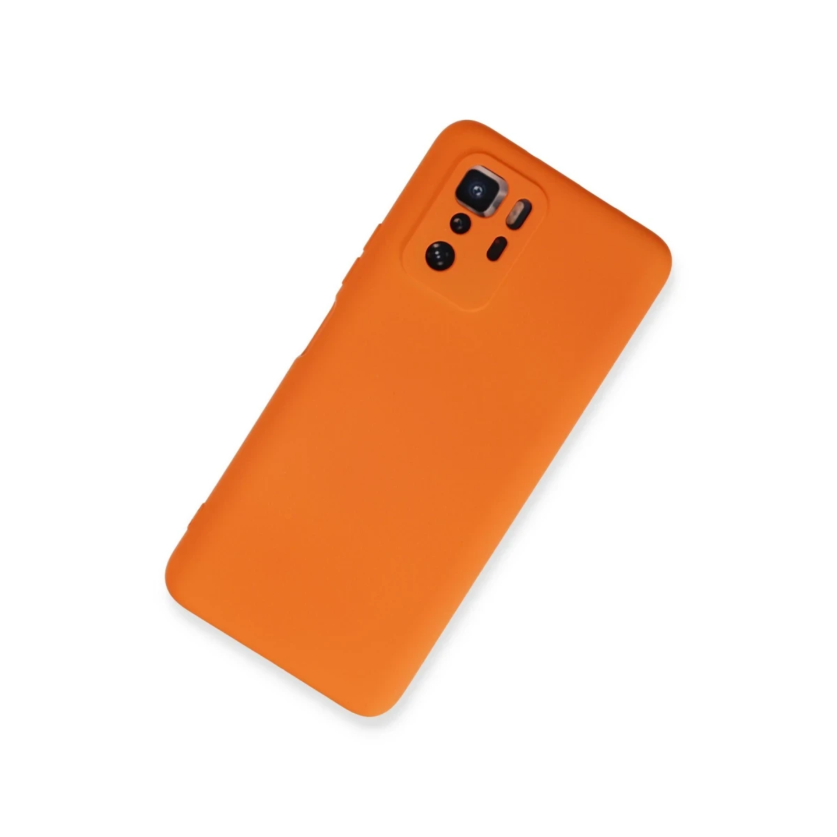 Xiaomi Poco X3 GT Kılıf Nano içi Kadife Silikon - Turuncu