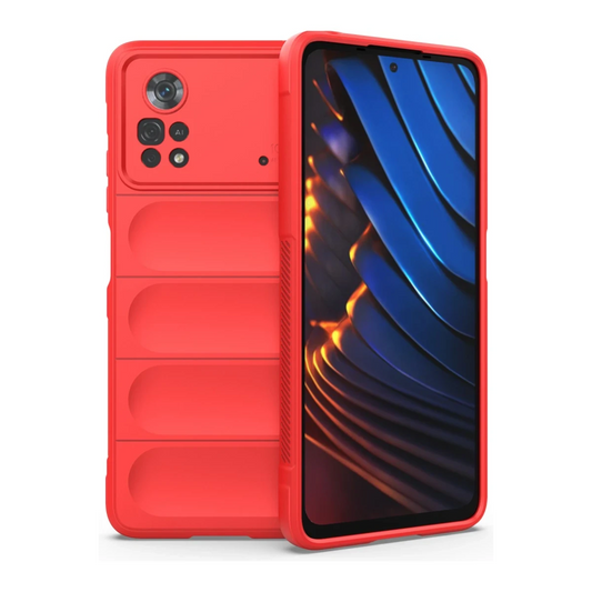 Xiaomi Poco X4 Pro 5G Kılıf Optimum Silikon - Kırmızı