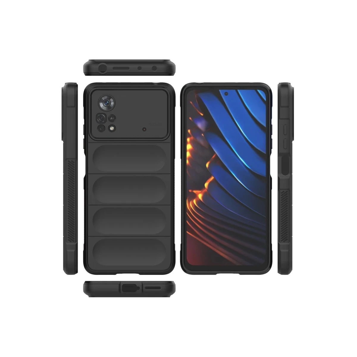 Xiaomi Poco X4 Pro 5G Kılıf Optimum Silikon - Siyah
