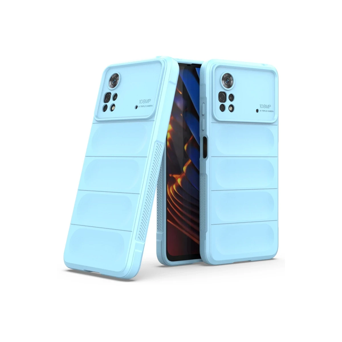 Xiaomi Poco X4 Pro 5G Kılıf Optimum Silikon - Sky Blue