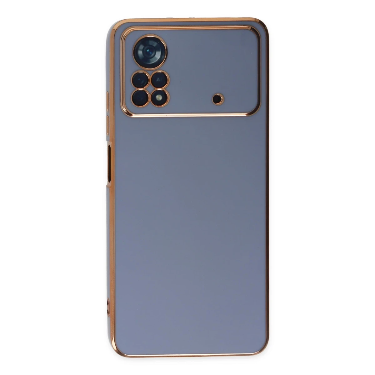 Xiaomi Poco X4 Pro 5G Kılıf Volet Silikon - Mavi