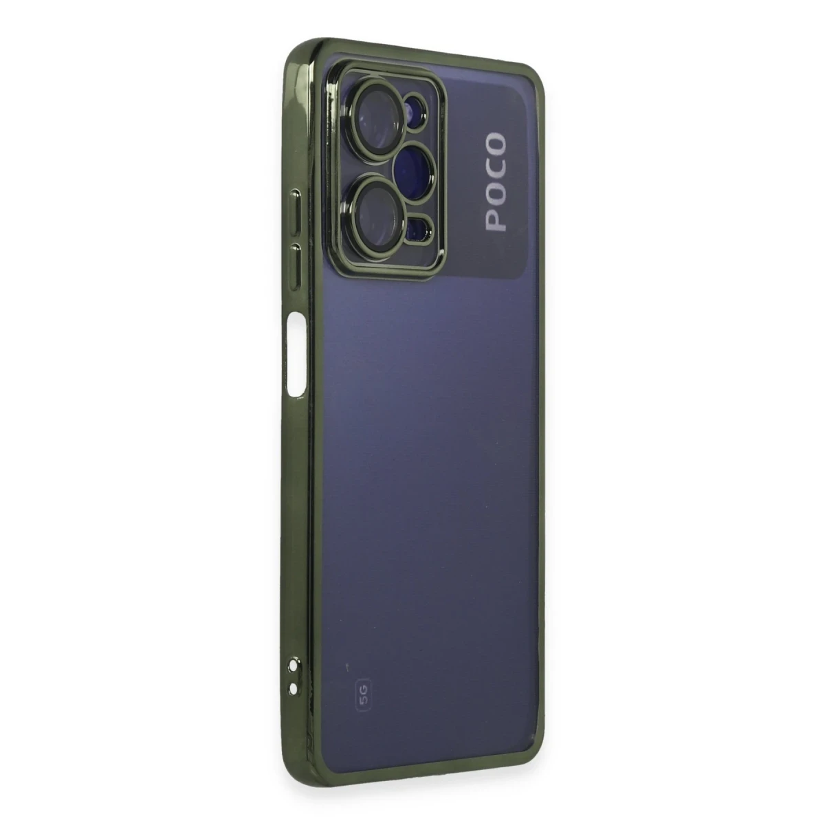 Xiaomi Poco X5 Pro 5G Kılıf Razer Lensli Silikon - Yeşil