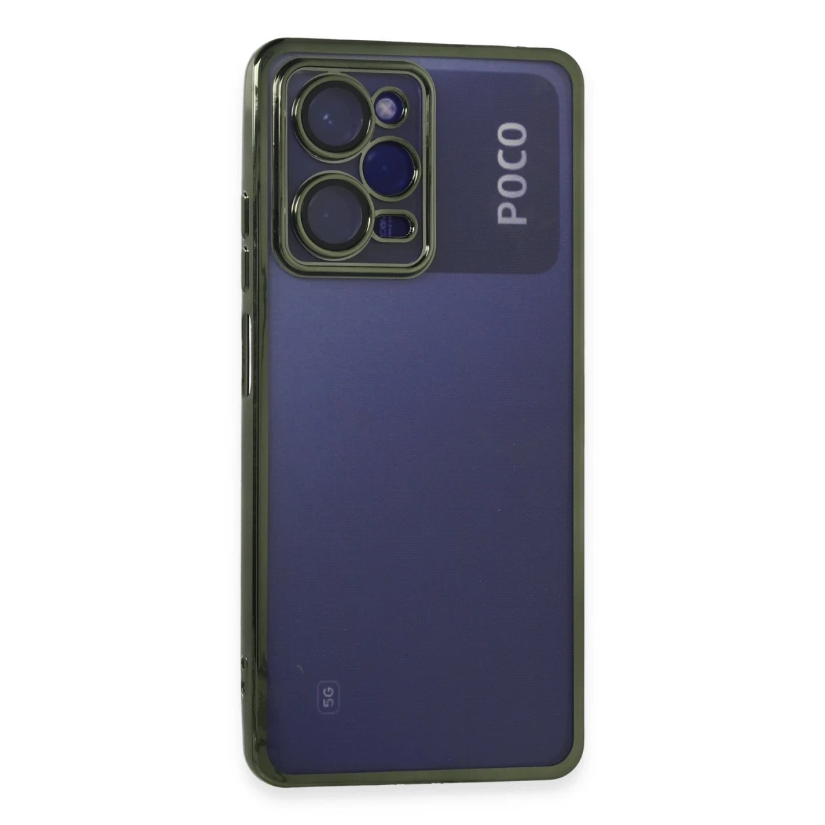Xiaomi Poco X5 Pro 5G Kılıf Razer Lensli Silikon - Yeşil