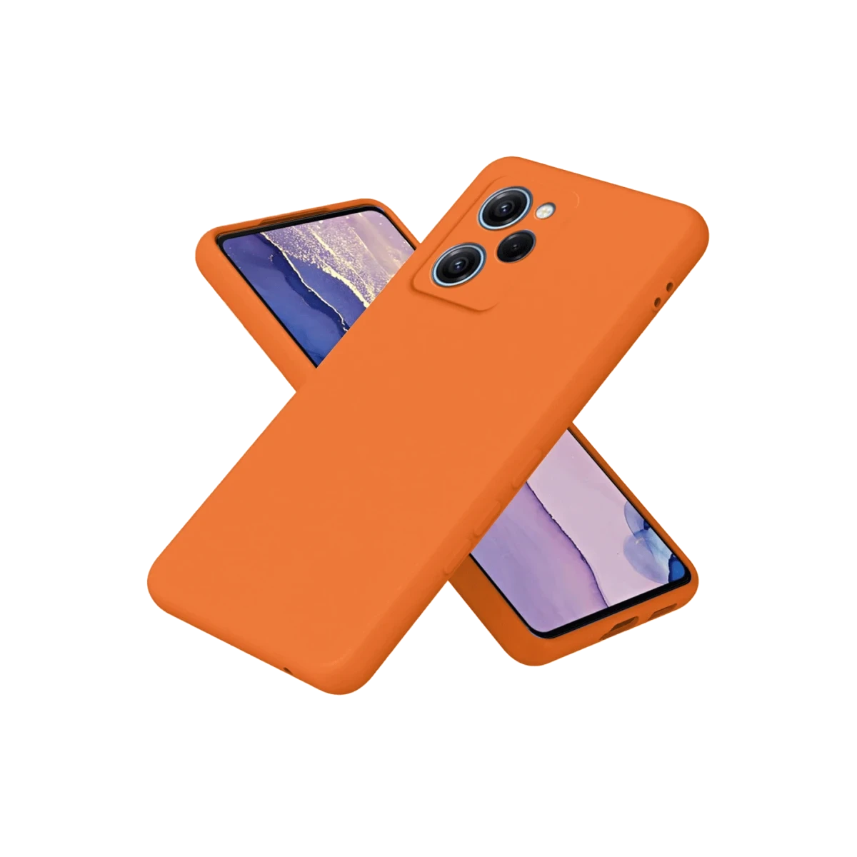 Xiaomi Poco X5 Pro 5G Nano içi Kadife Silikon - Turuncu
