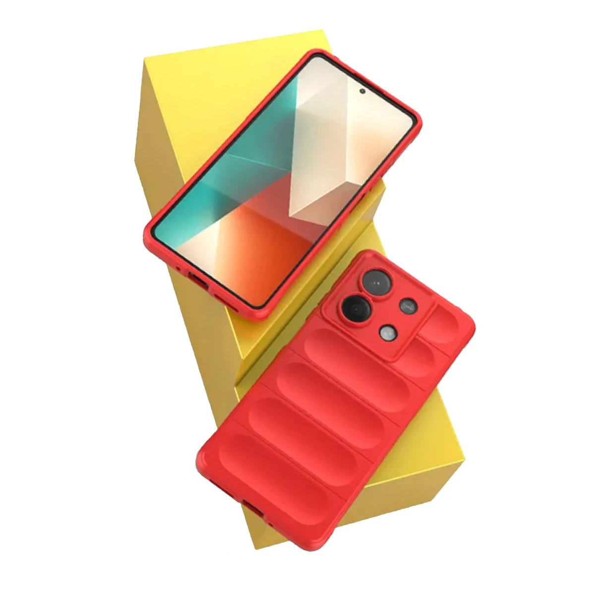 Xiaomi Poco X6 Kılıf Optimum Silikon - Kırmızı