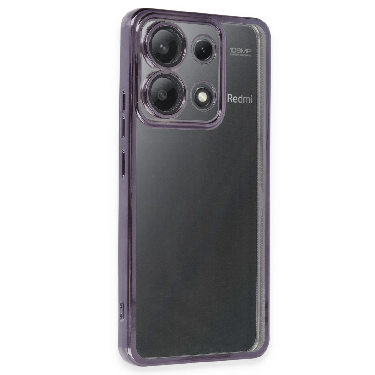 Xiaomi Poco X6 Kılıf Razer Lensli Silikon - Mor