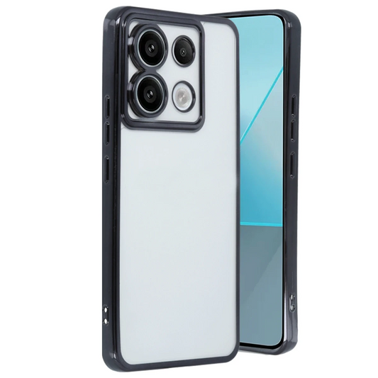 Xiaomi Poco X6 Kılıf Razer Lensli Silikon - Siyah
