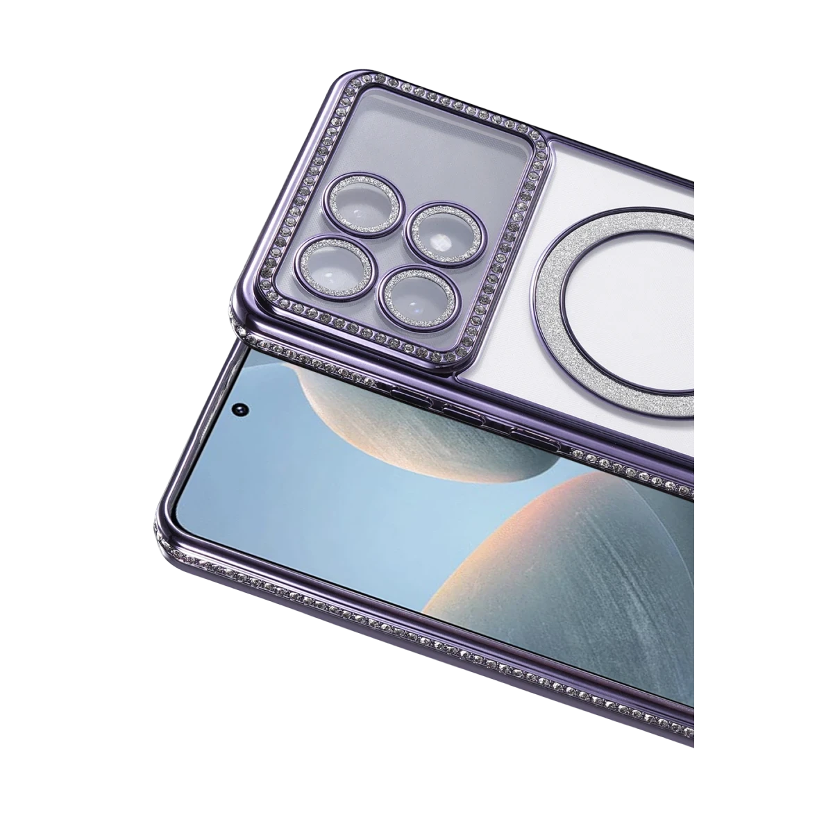Xiaomi Poco X6 Pro Joke Simli Magneticsafe Kılıf - Derin Mor