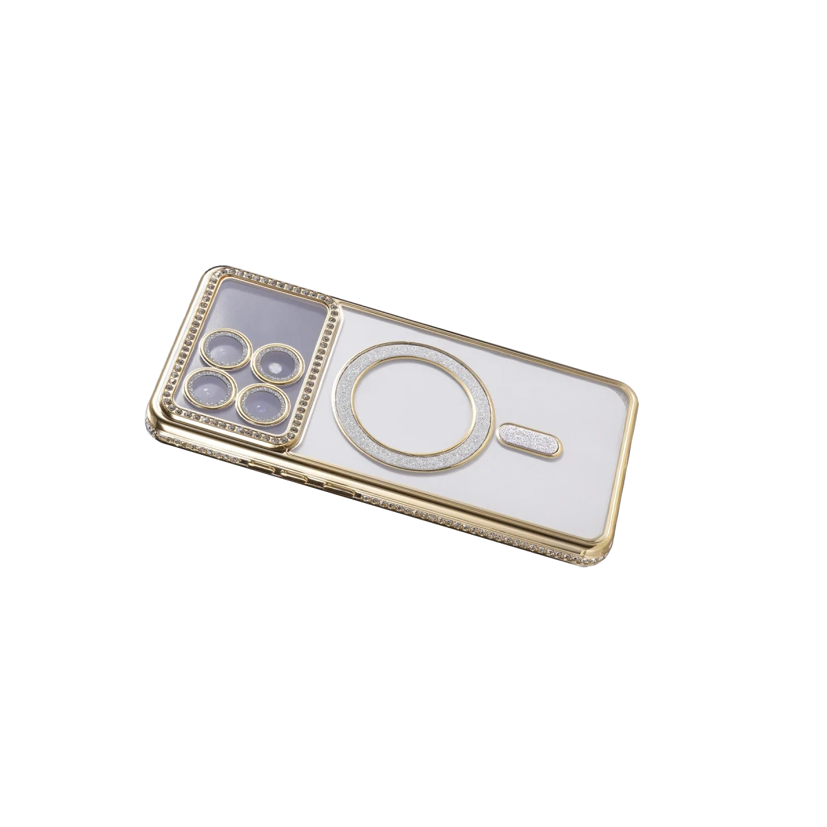 Xiaomi Poco X6 Pro Joke Simli Magneticsafe Kılıf - Gold