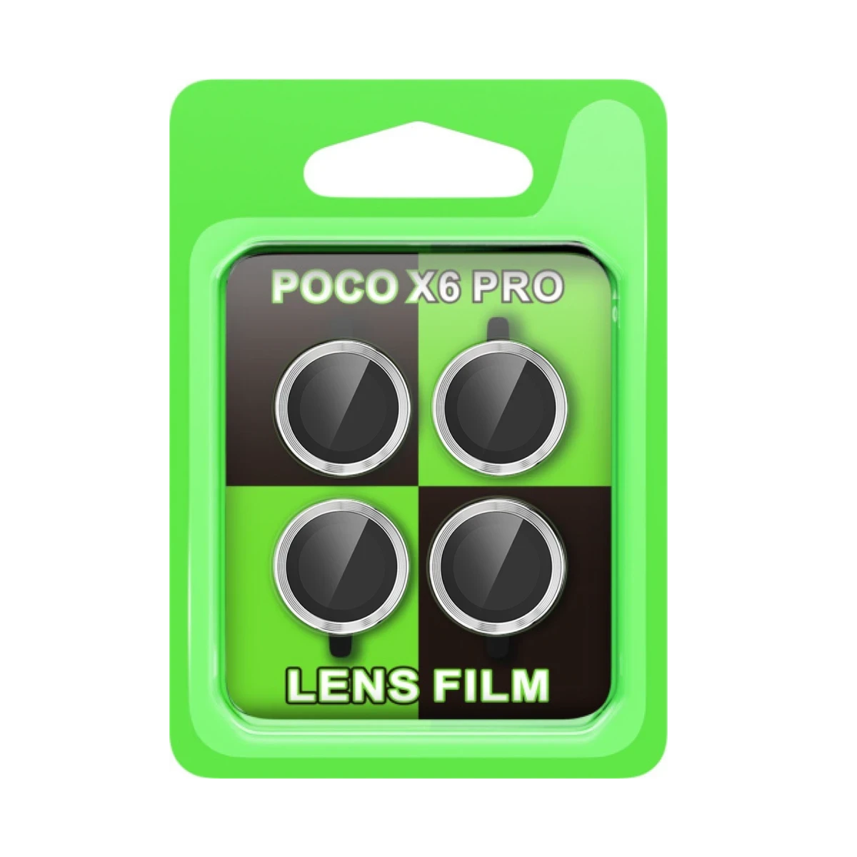 Xiaomi Poco X6 Pro Raze Metal Kamera Lens - Gümüş