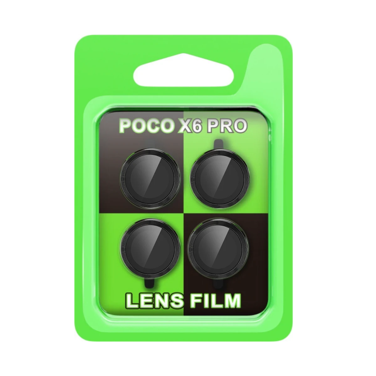 Xiaomi Poco X6 Pro Raze Metal Kamera Lens - Siyah