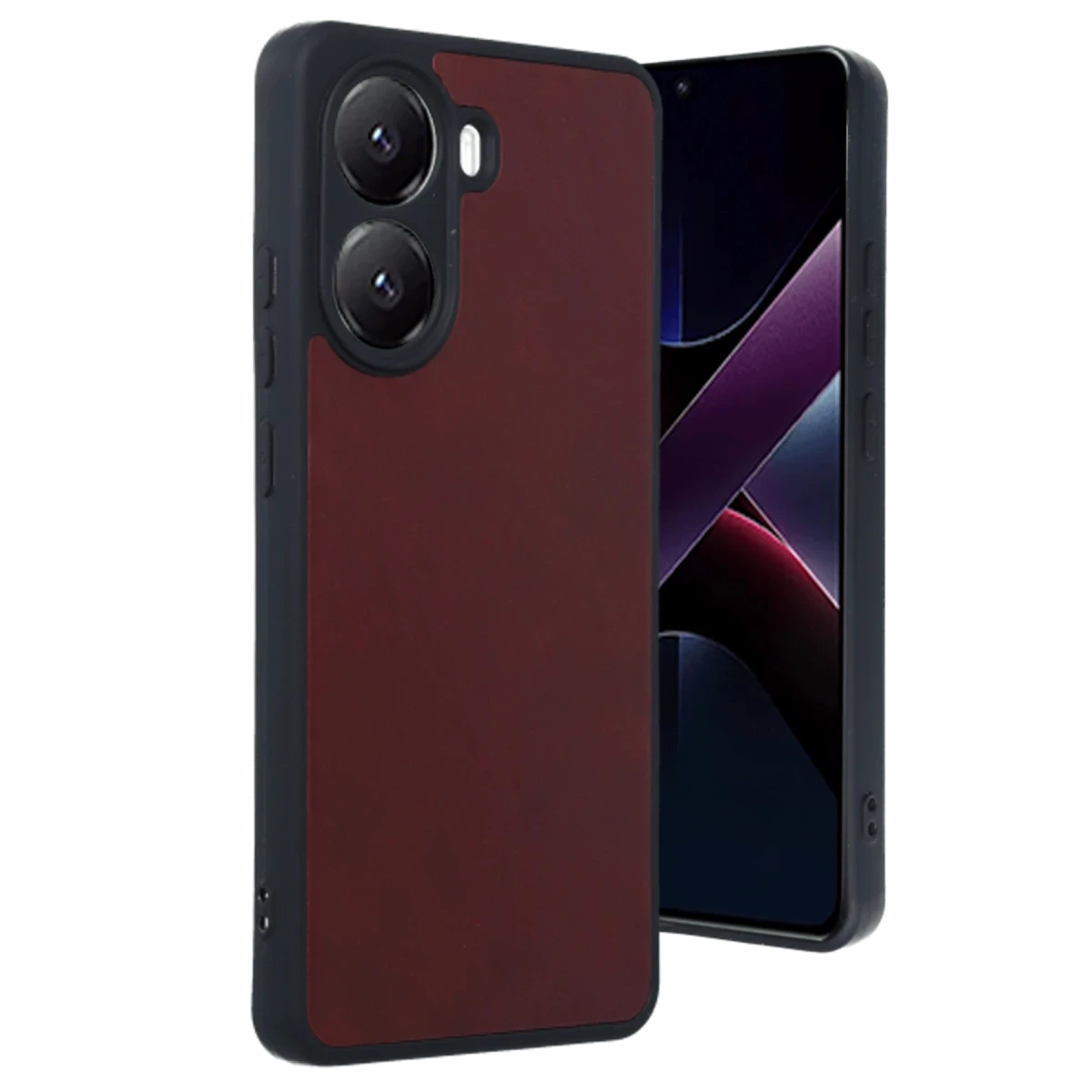 Xiaomi Poco X7 Pro Kılıf Aras Deri Kapak - Bordo