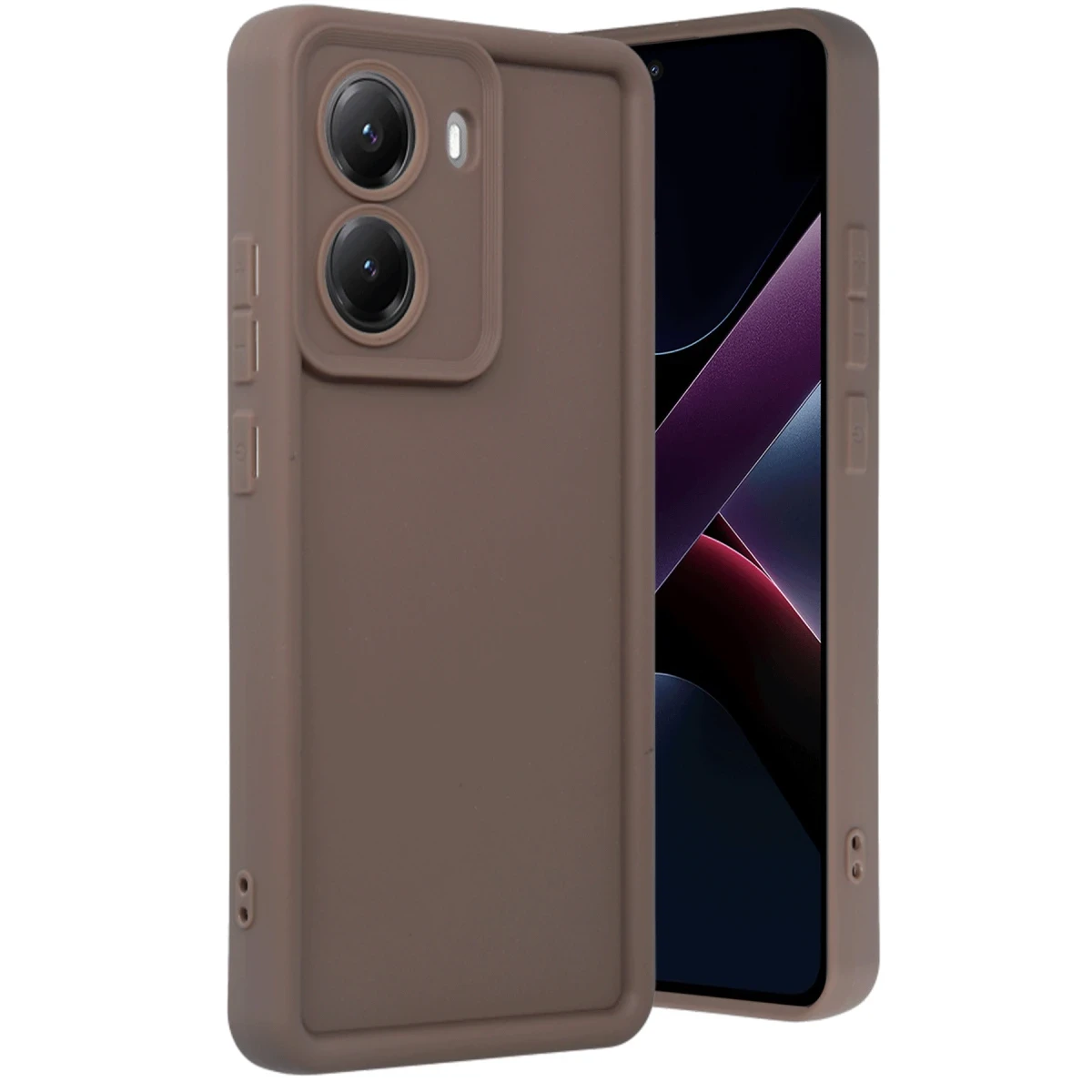 Xiaomi Poco X7 Pro Viera Silikon - Kahverengi