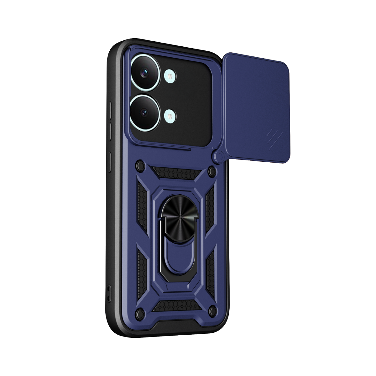 Xiaomi Poco X8 Pro Max Pars Lens Yüzüklü Silikon - Lacivert