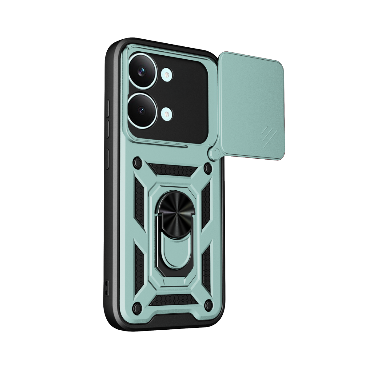 Xiaomi Poco X8 Pro Max Pars Lens Yüzüklü Silikon - Yeşil