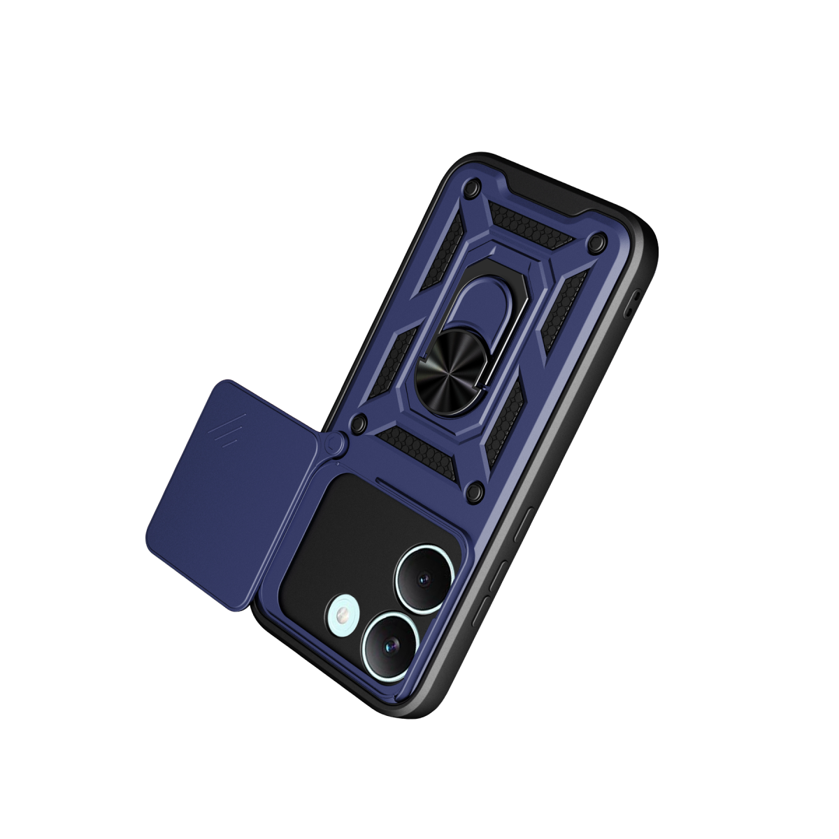 Xiaomi Poco X8 Pro Pars Lens Yüzüklü Silikon - Lacivert