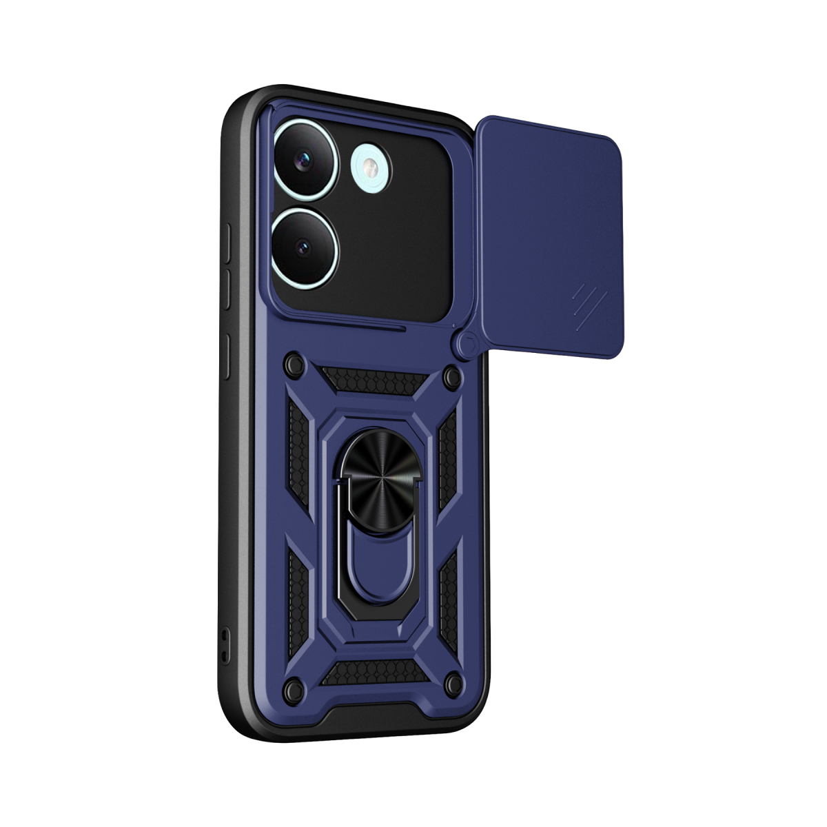 Xiaomi Poco X8 Pro Pars Lens Yüzüklü Silikon - Lacivert
