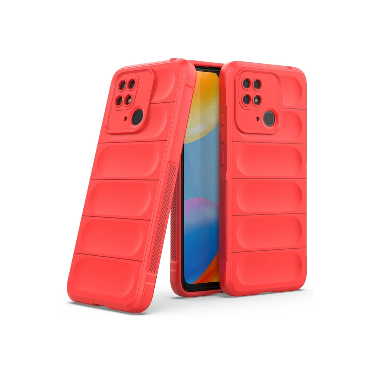 Xiaomi Redmi 10C Kılıf Optimum Silikon - Kırmızı
