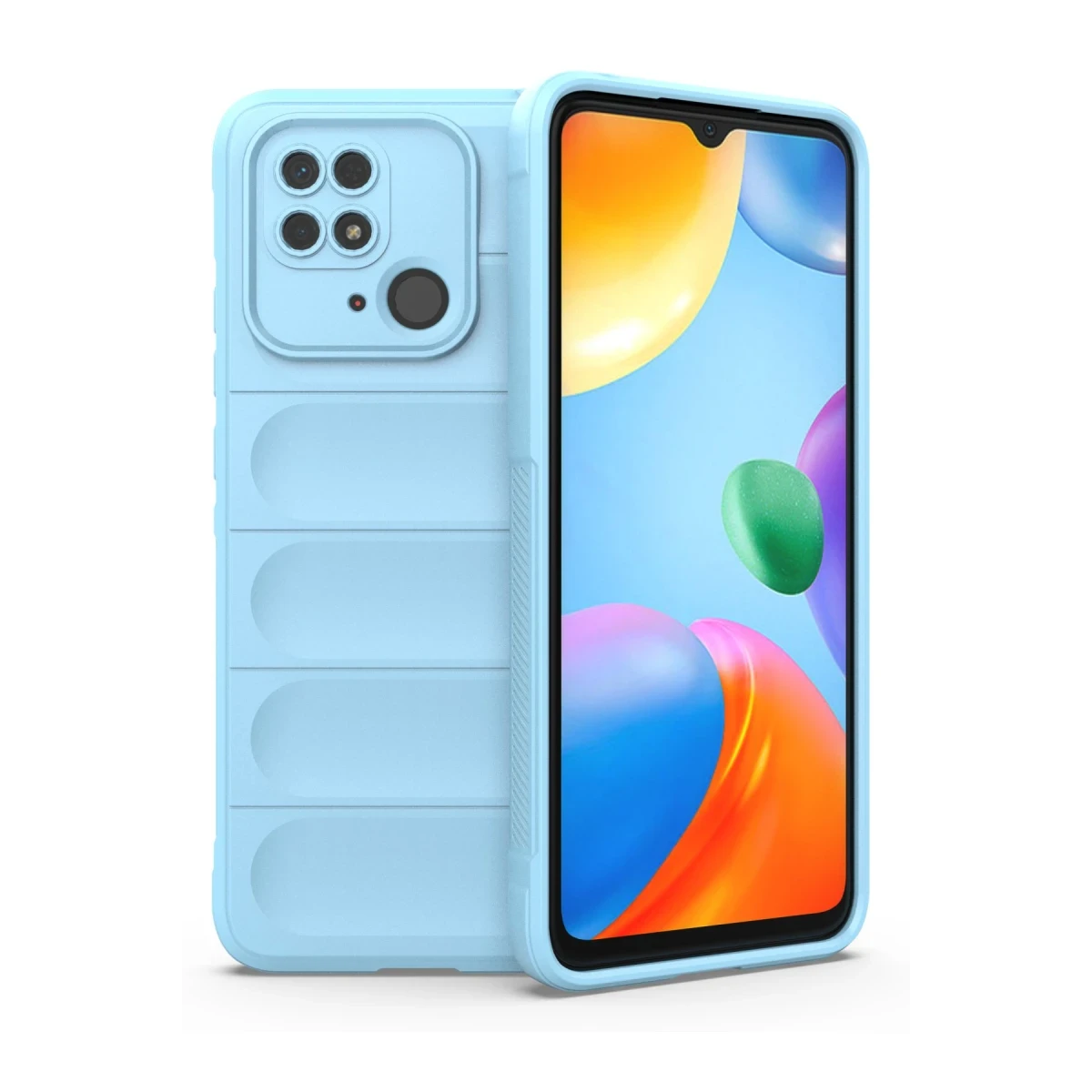 Xiaomi Redmi 10C Kılıf Optimum Silikon - Sky Blue