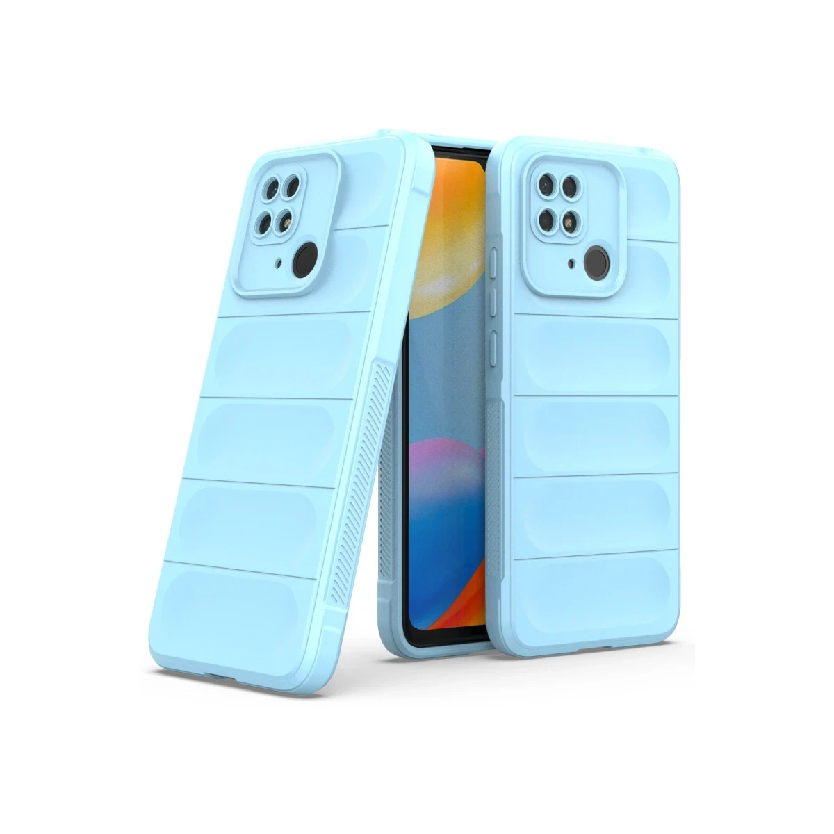 Xiaomi Redmi 10C Kılıf Optimum Silikon - Sky Blue