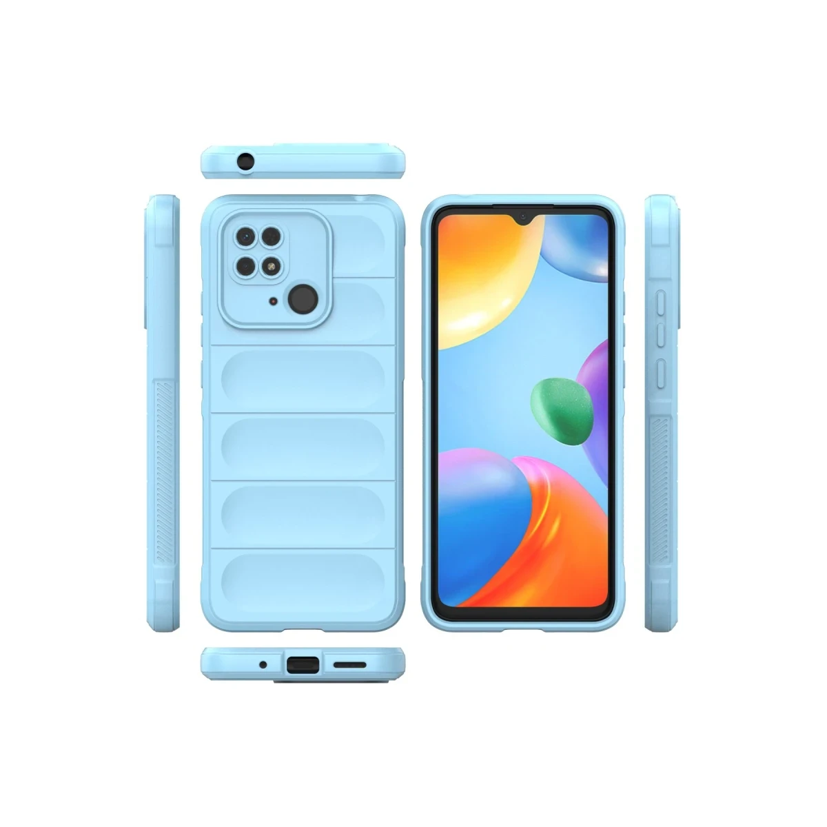 Xiaomi Redmi 10C Kılıf Optimum Silikon - Sky Blue