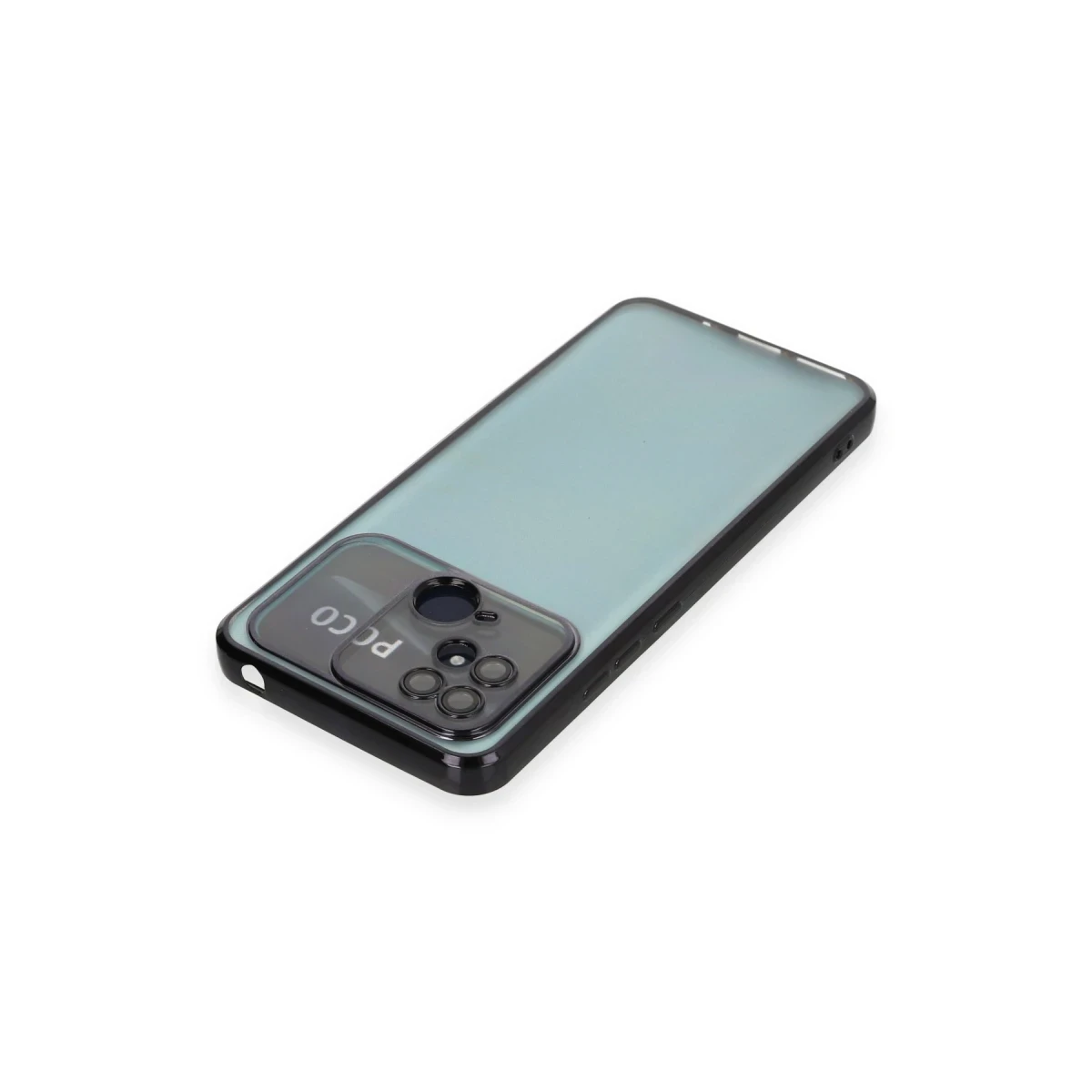 Xiaomi Redmi 10C Kılıf Razer Lensli Silikon - Siyah