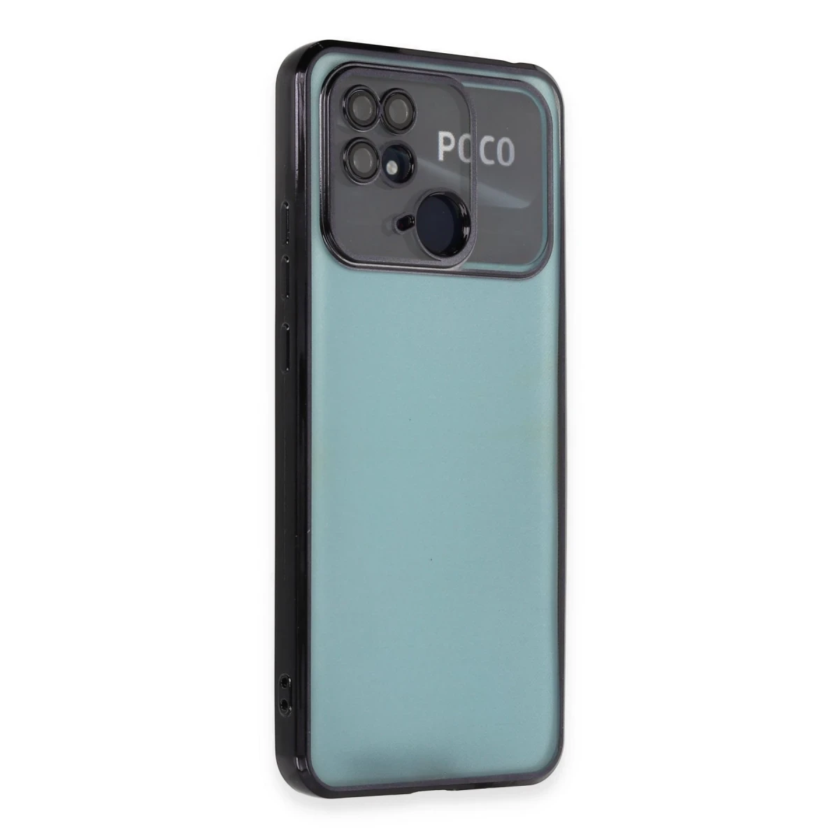 Xiaomi Redmi 10C Kılıf Razer Lensli Silikon - Siyah