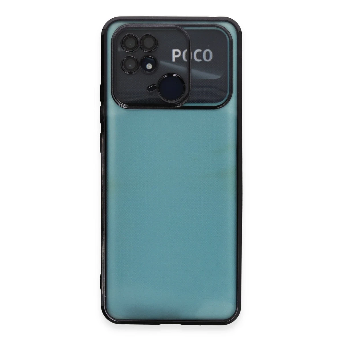 Xiaomi Redmi 10C Kılıf Razer Lensli Silikon - Siyah
