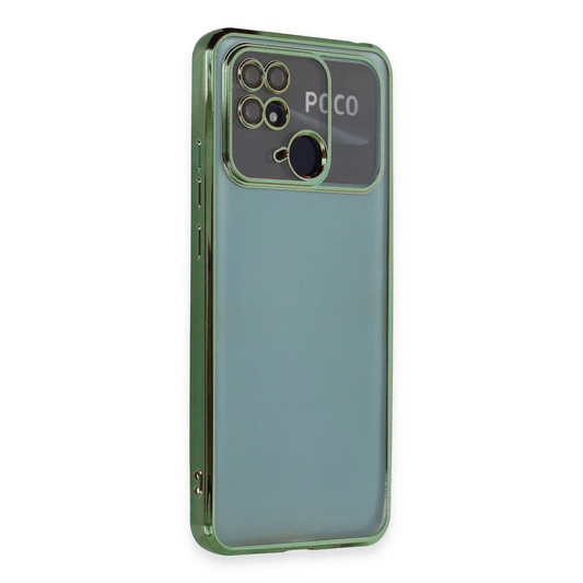 Xiaomi Redmi 10C Kılıf Razer Lensli Silikon - Yeşil