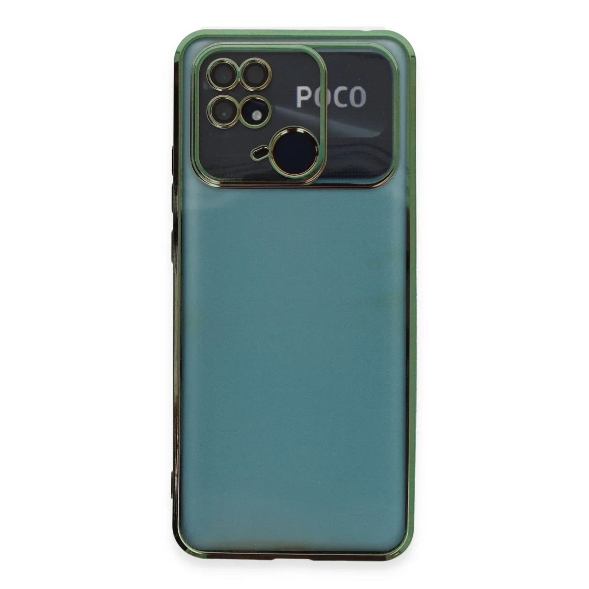 Xiaomi Redmi 10C Kılıf Razer Lensli Silikon - Yeşil