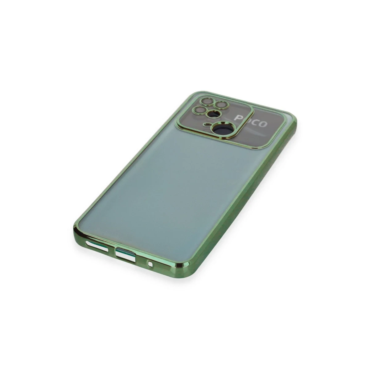 Xiaomi Redmi 10C Kılıf Razer Lensli Silikon - Yeşil