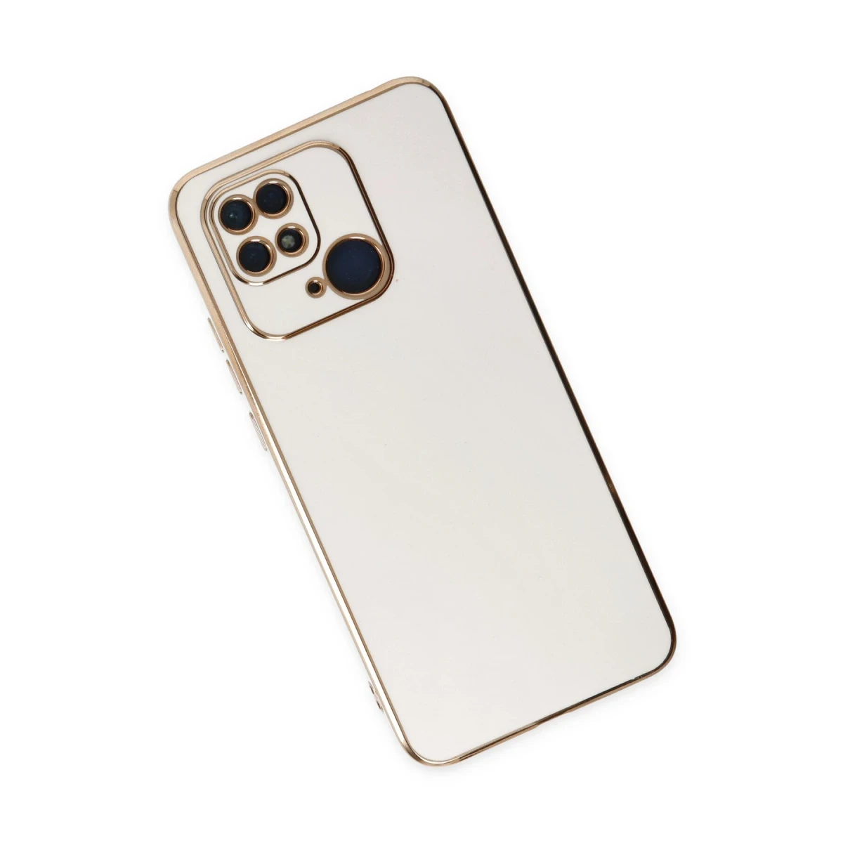 Xiaomi Redmi 10C Kılıf Volet Silikon - Beyaz