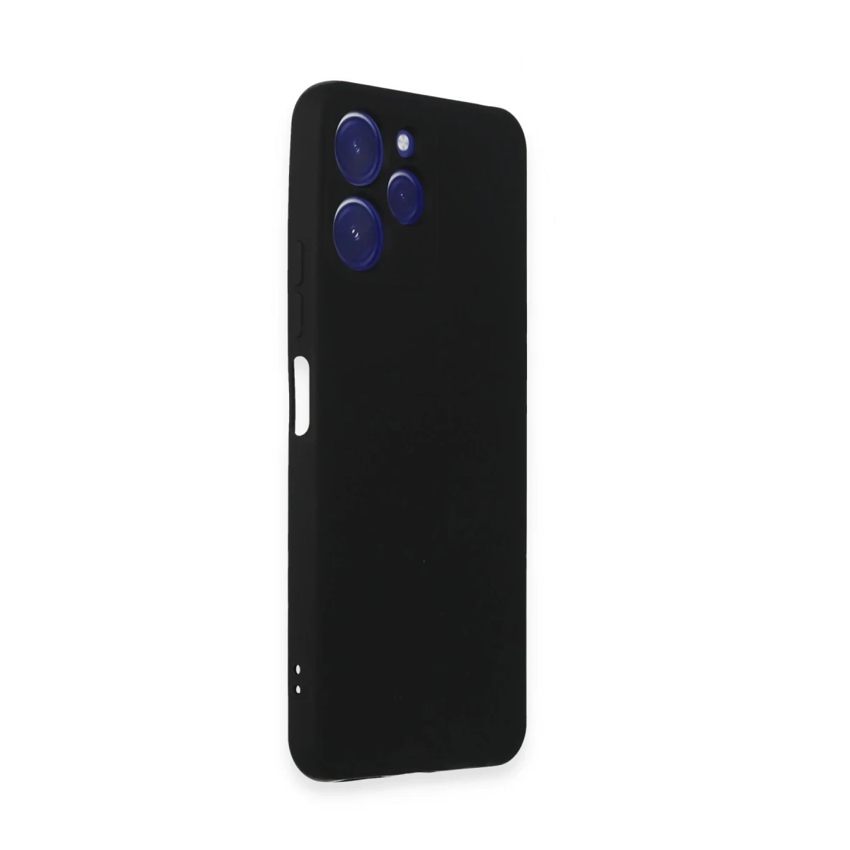 Xiaomi Redmi 12 Kılıf Nano içi Kadife Silikon - Siyah