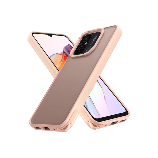 Xiaomi Redmi 12C Kılıf Elegant Kapak - Pudra