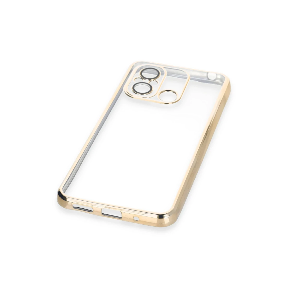 Xiaomi Redmi 12C Kılıf Razer Lensli Silikon - Gold