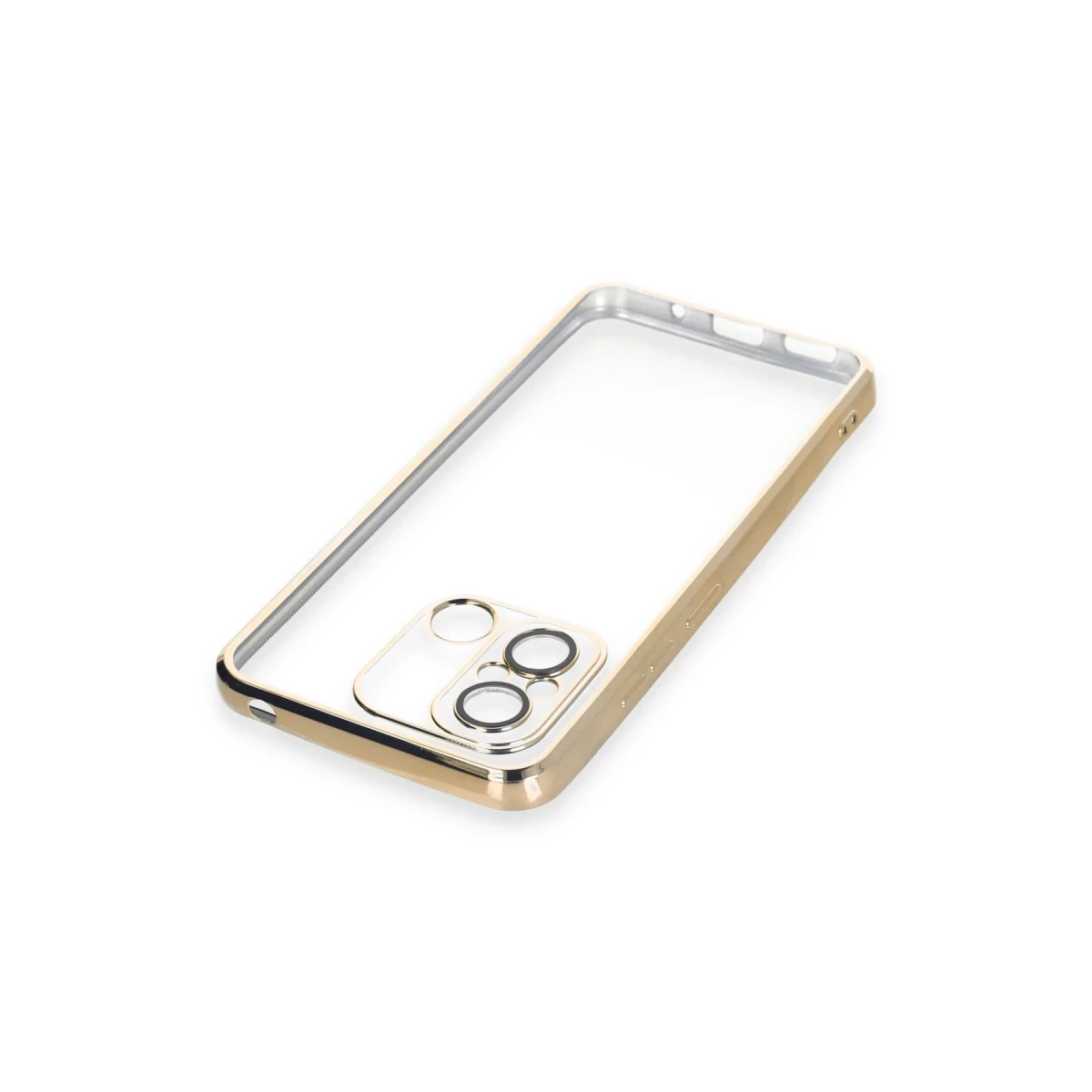 Xiaomi Redmi 12C Kılıf Razer Lensli Silikon - Gold