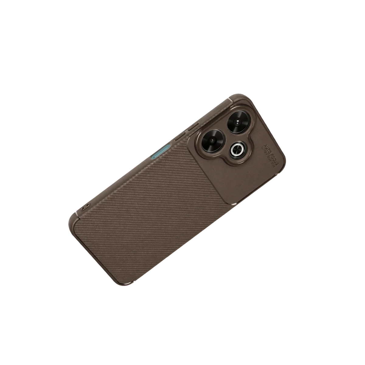 Xiaomi Redmi 13 4G Kılıf Auto Focus Karbon Kapak - Kahverengi
