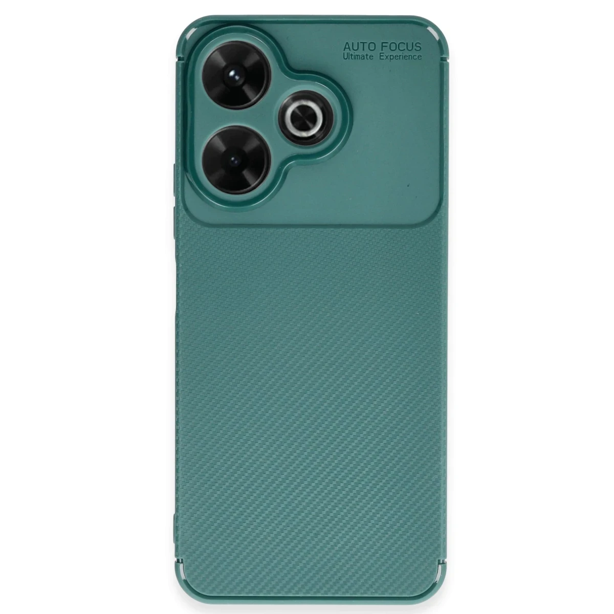 Xiaomi Redmi 13 4G Kılıf Auto Focus Karbon Kapak - Koyu Yeşil