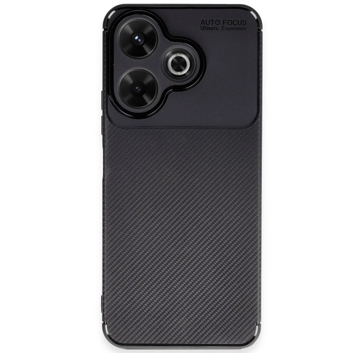 Xiaomi Redmi 13 4G Kılıf Auto Focus Karbon Kapak - Siyah