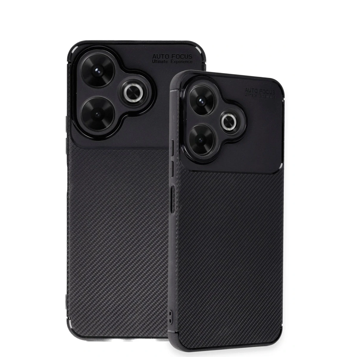 Xiaomi Redmi 13 4G Kılıf Auto Focus Karbon Kapak - Siyah