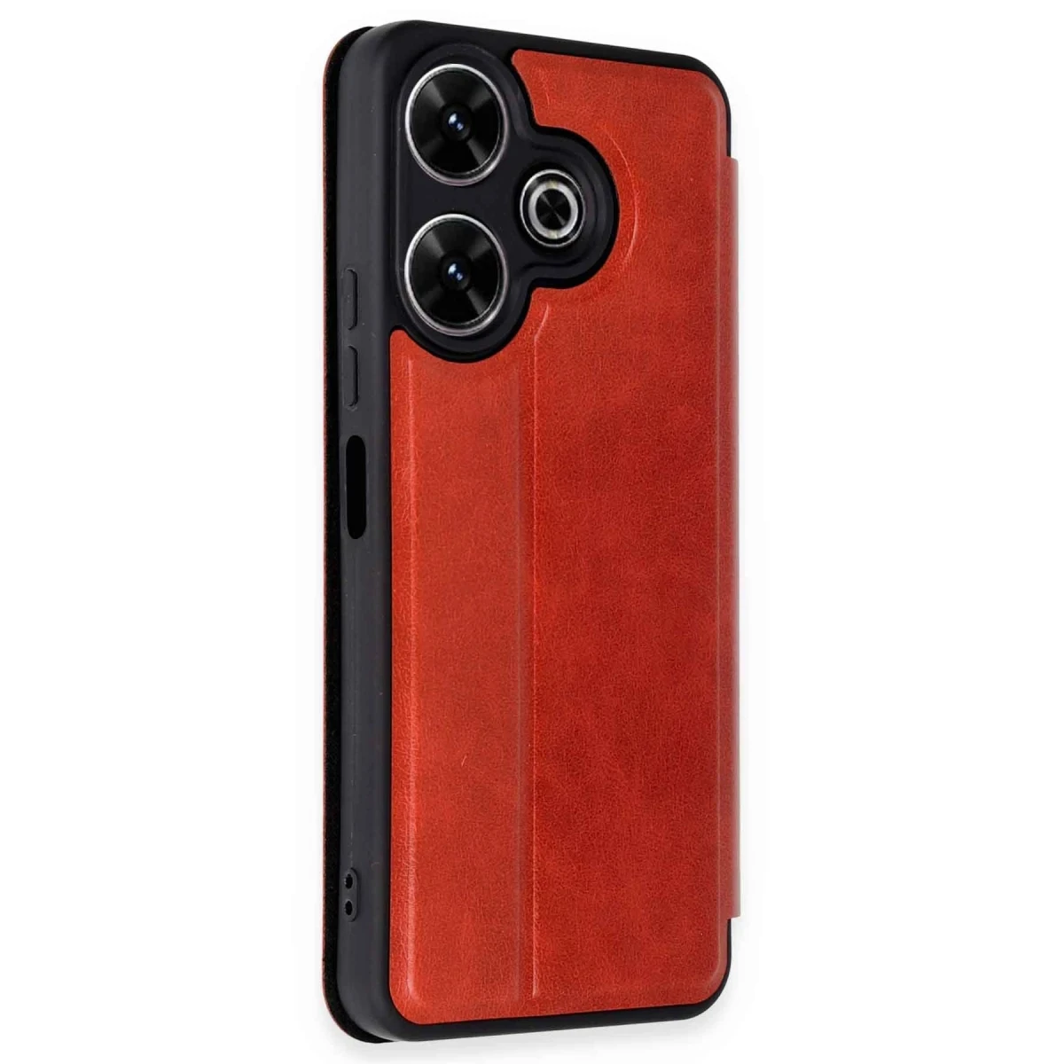 Xiaomi Redmi 13 4G Kılıf Flip Cover - Kırmızı