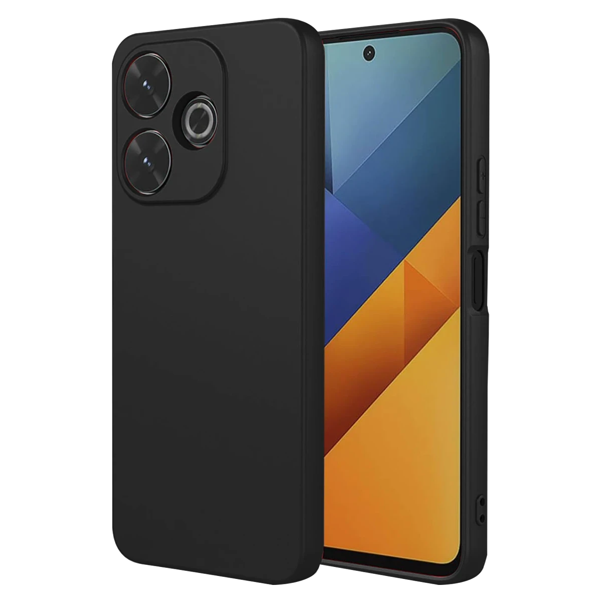 Xiaomi Redmi 13 4G Kılıf Nano içi Kadife Silikon - Siyah