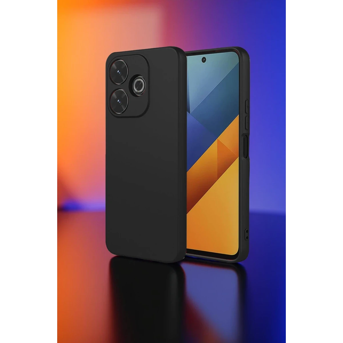 Xiaomi Redmi 13 4G Kılıf Nano içi Kadife Silikon - Siyah