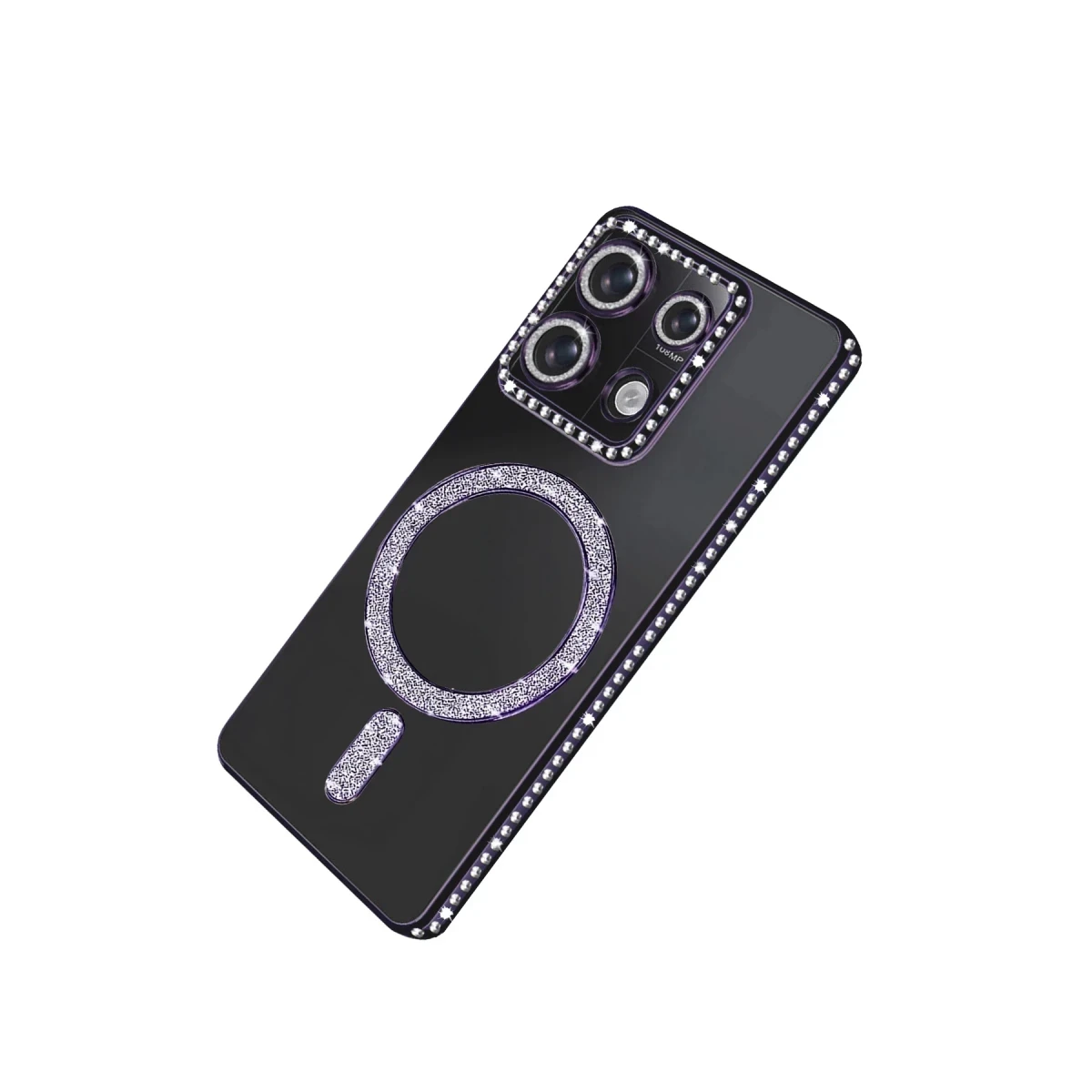 Xiaomi Redmi 13C Joke Simli Magneticsafe Kılıf - Derin Mor
