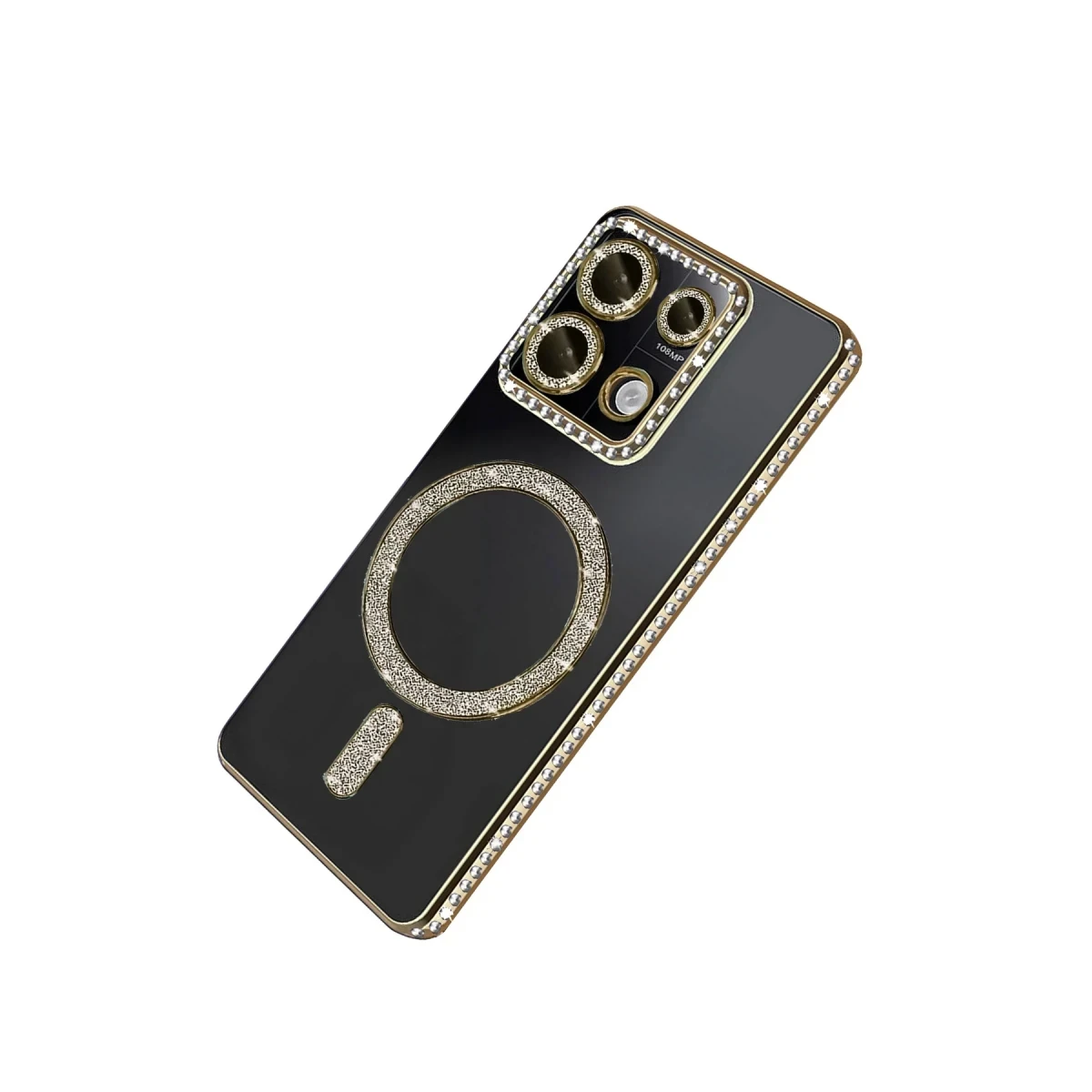 Xiaomi Redmi 13C Joke Simli Magneticsafe Kılıf - Gold