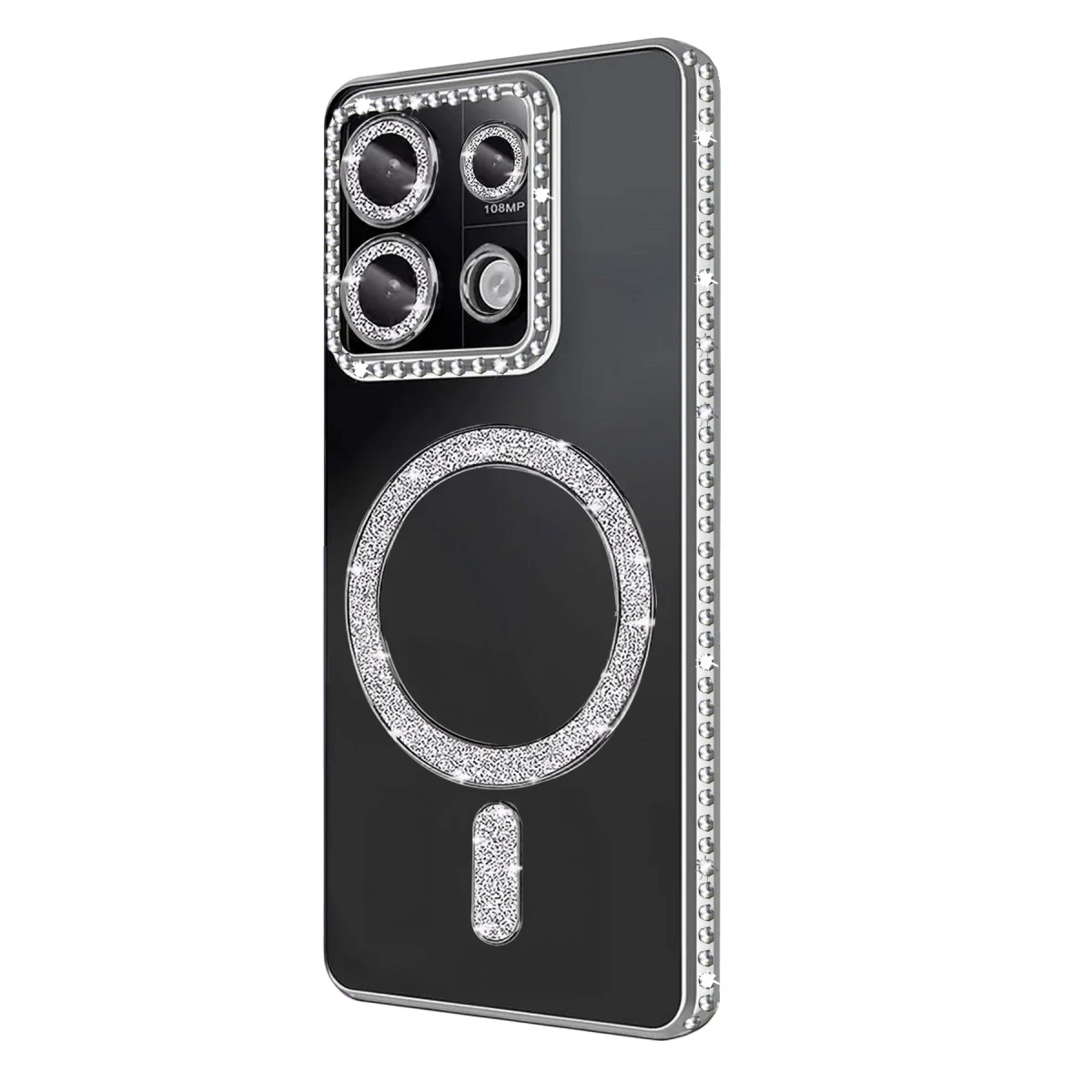 Xiaomi Redmi 13C Joke Simli Magneticsafe Kılıf - Gümüş