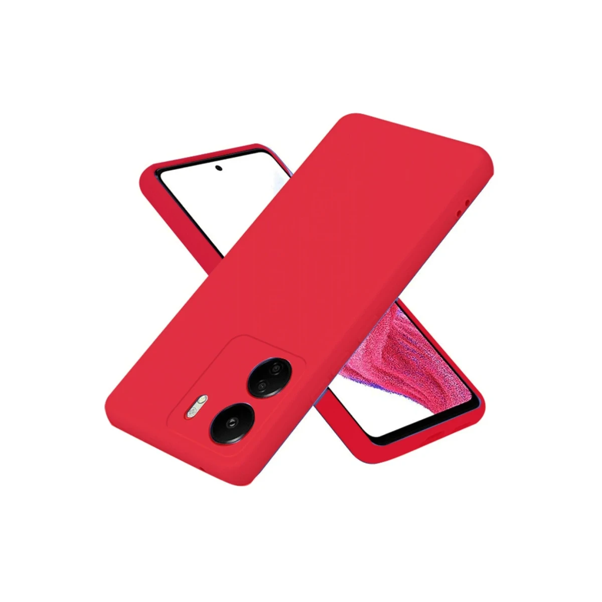 Xiaomi Redmi 13C Kılıf First Silikon - Kırmızı