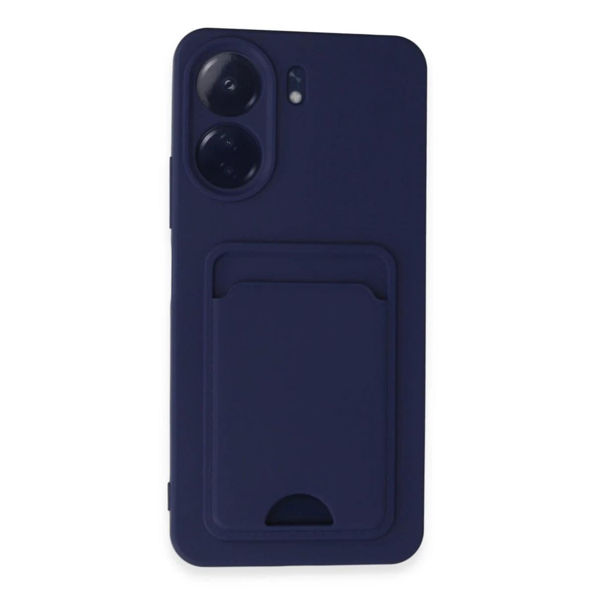 Xiaomi Redmi 13C Kılıf Kelvin Kartvizitli Silikon - Lacivert